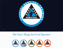 Tablet Screenshot of kravmaga-survival.com